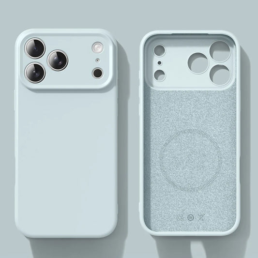 New Liquid Magnetic Silicone Phone Case For iPhone Magsafe Soft Bumper Cover