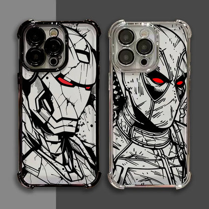 Marvel Art Ironman Luxury Shockproof Case For iPhone