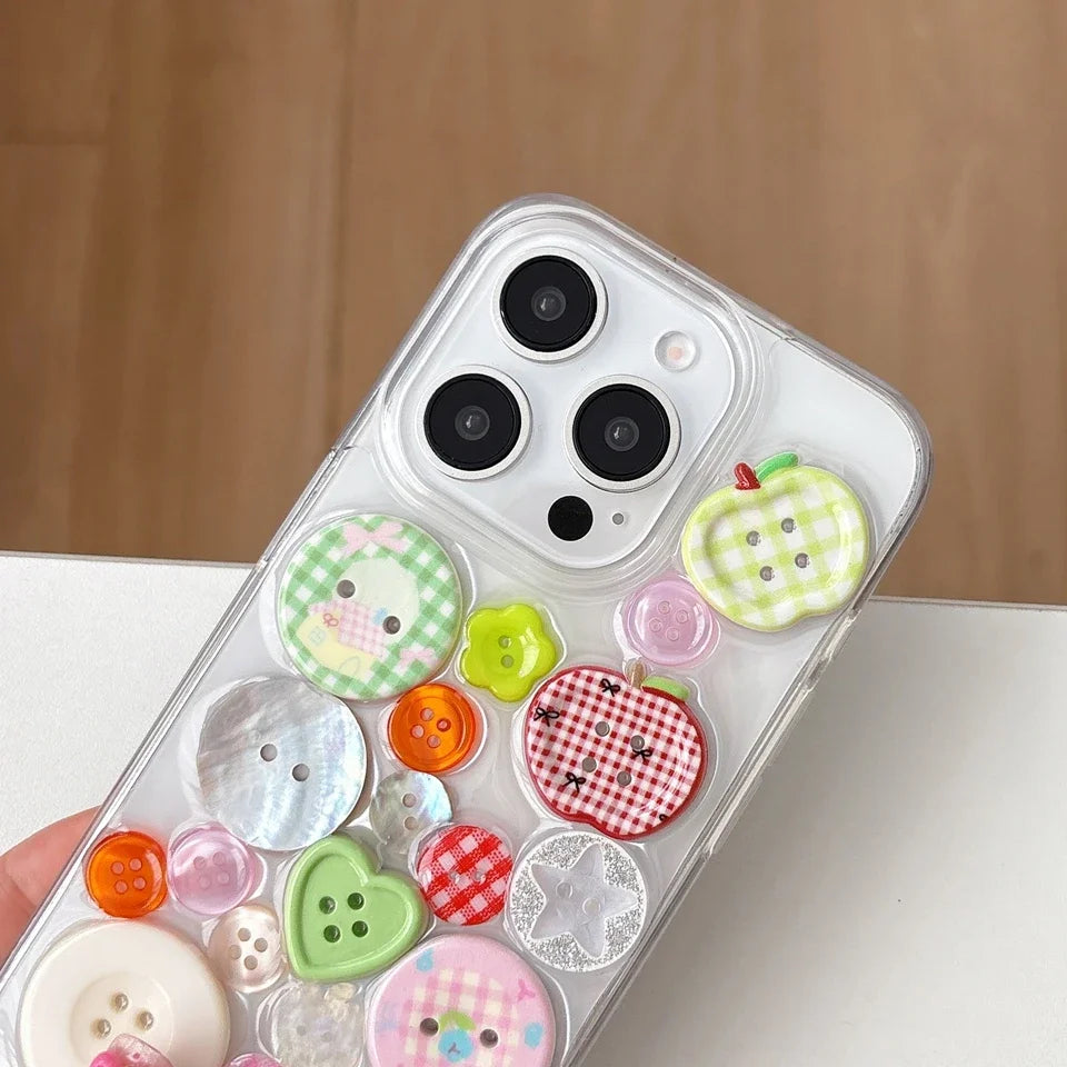 Button Shockproof Phone Case