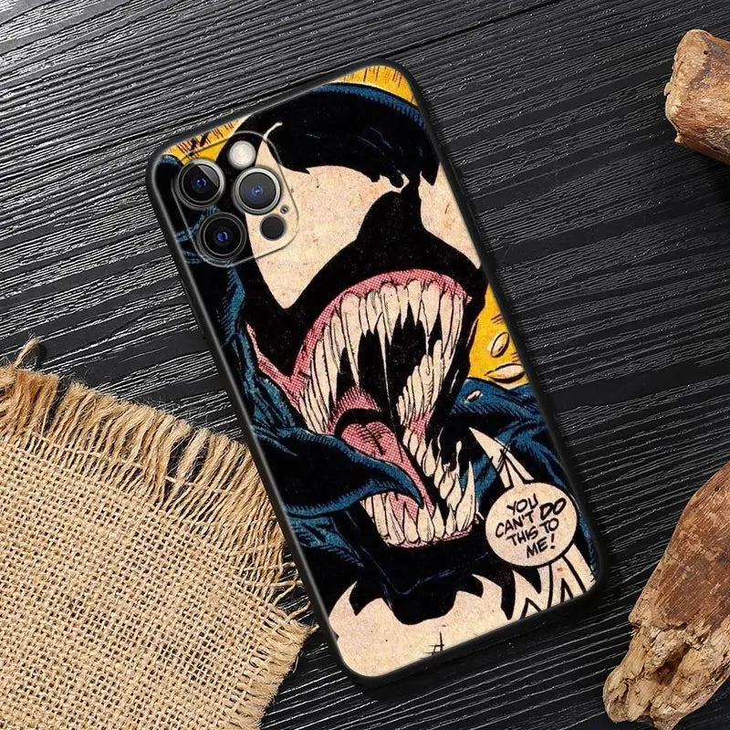Venom Spiderman Marvel Case For iPhone Protect Funda