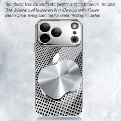 Metal Mesh For Apple Texture Pattern Glass Electroplated Phone Case For iPhone