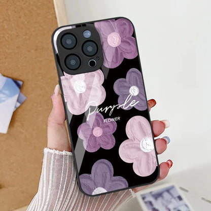 Black Flower Phone Case For iPhone