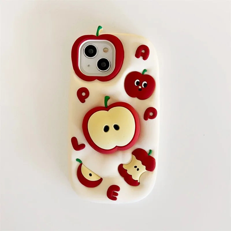 Apple Stand Silicone Phone Case