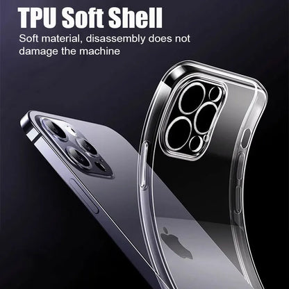 Clear Phone Case For iPhone Silicone Soft Cover Case