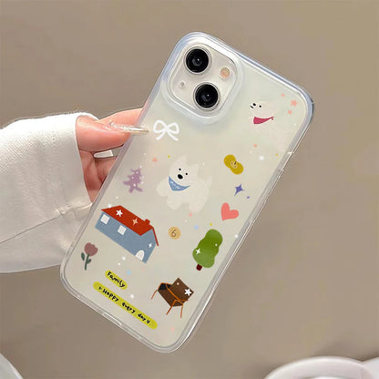 Cute Cartoon Puppy Phone Case For iPhone