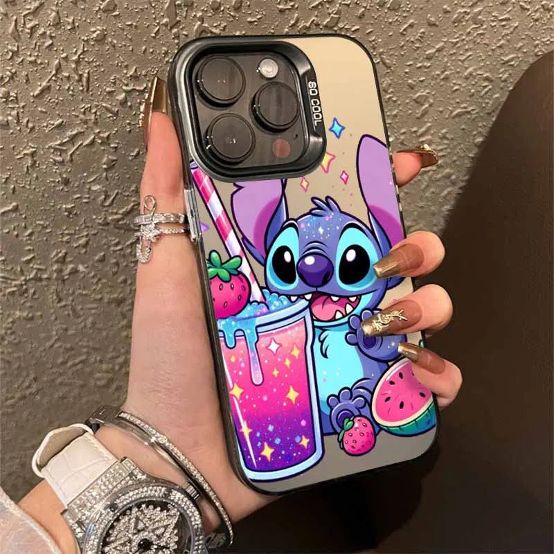 Cartoon Cute Stitch Cover For Apple iPhone Colorful Phone Case