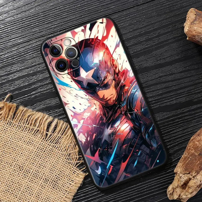 Marvel Heroes Case For iPhone Protect Soft Funda