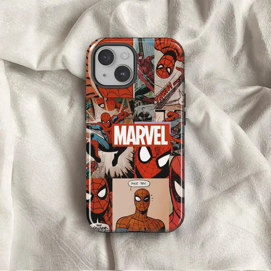 Case For iPhone Hard Phone Cover Marvel Spider Man