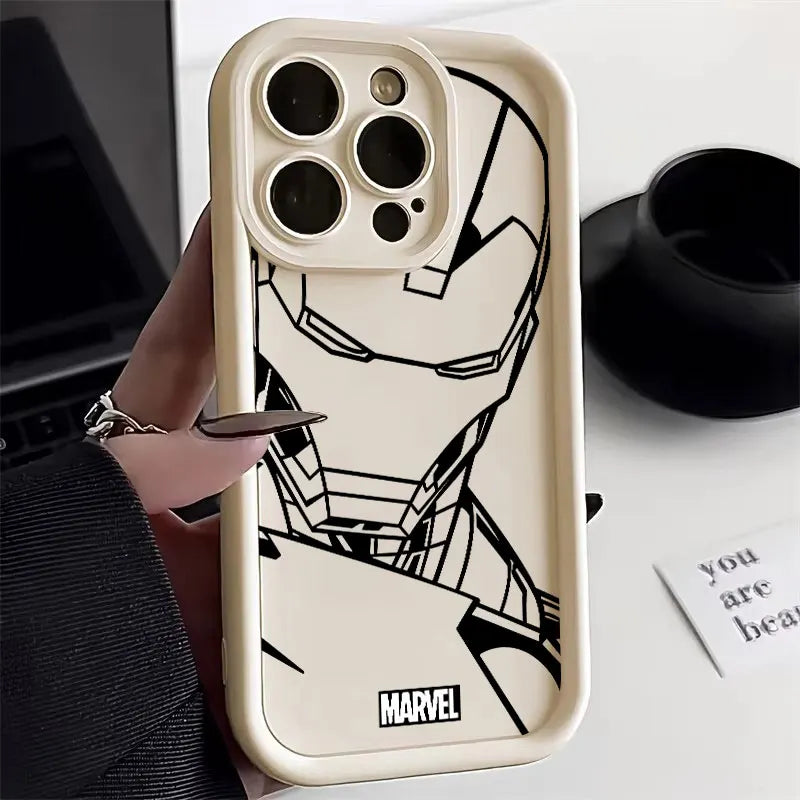 Iron Man Spider Man Silicon Case For Apple iPhone