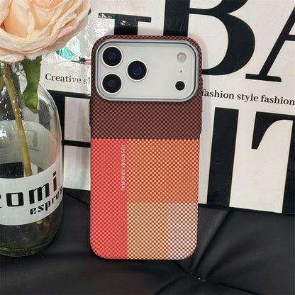 Thin Carbon Fiber Clash Colorful Hard PC Case For iPhone
