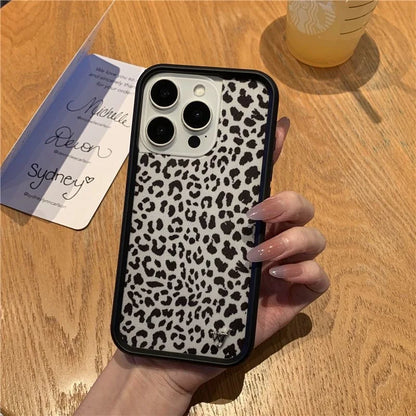 Luxury Leopard Print Wildflower Phone Case For iPhone