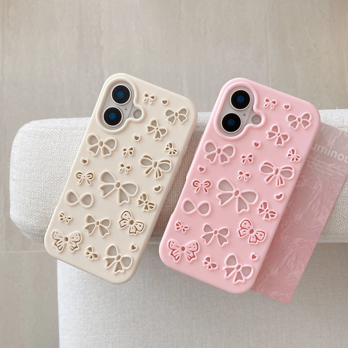 New Hollow Out Cute Pretty Bowknot Soft Silicone Phone Case