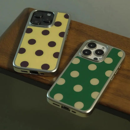 Korean Ins Fashion Color Wave Point Case For iPhone Y2K Cover