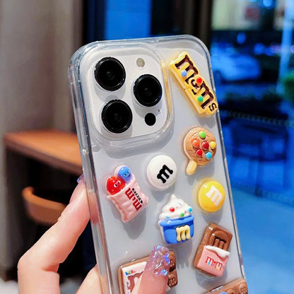 Super Cute Beans Chocolate Phone Case