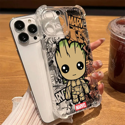 Marvel Ironman Deadpool Clear Case For iPhone