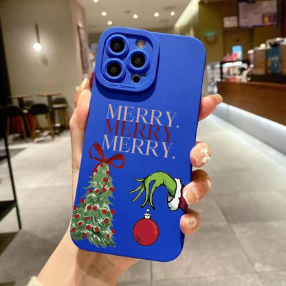Christmas Tree Pattern Soft Phone Case For iPhone Shockproof Bumper Cover