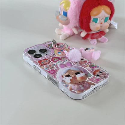 Kawaii Cartoon Girl Phone Case For iPhone