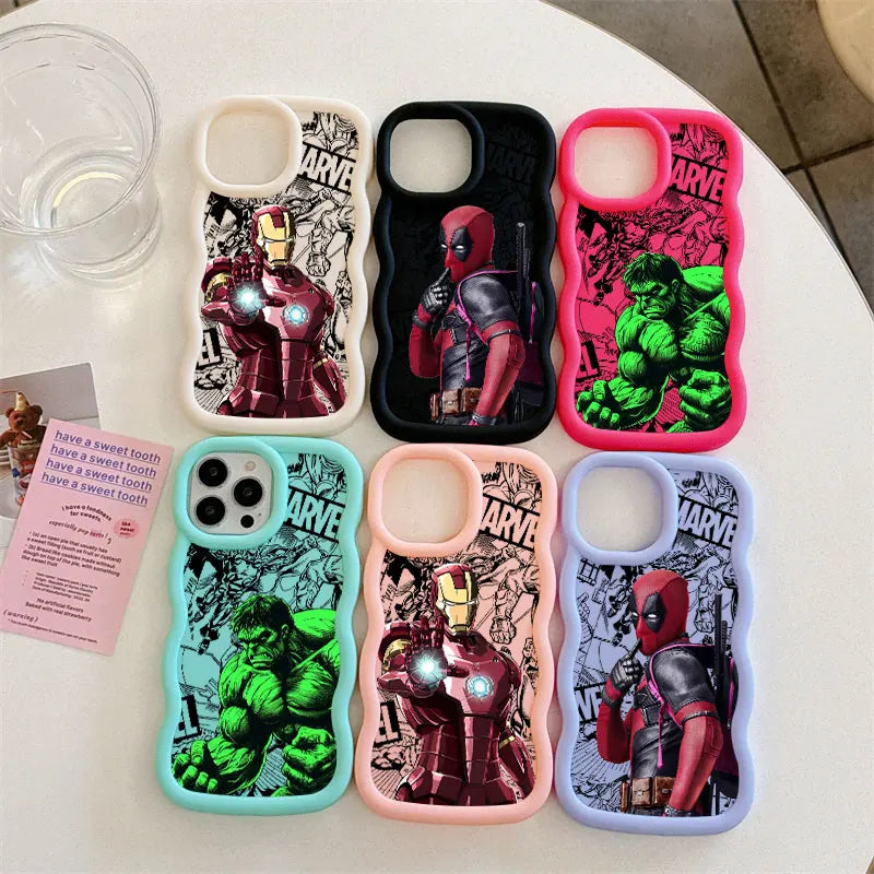 Marvel Heroes Deadpool Candy Color Phone Case For iPhone