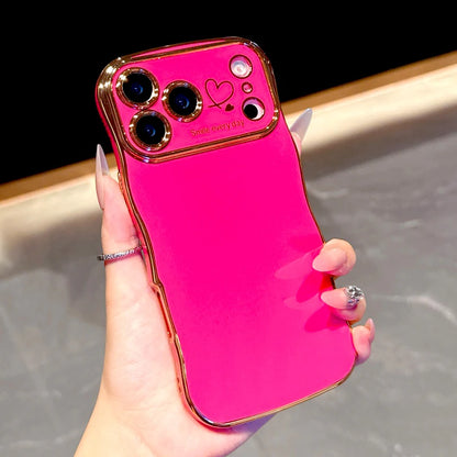 Plated Soft Wave Phone Case For iPhone