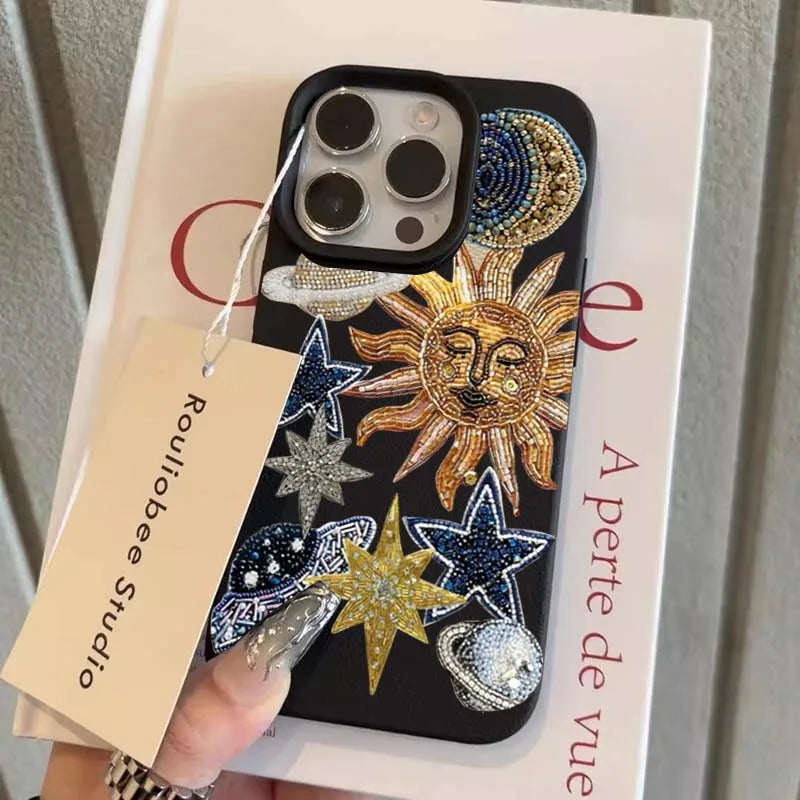 Luxury Lichee Space Mosaic iPhone Case