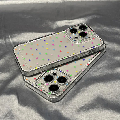 Colorful Love Heart Phone Case For iPhone
