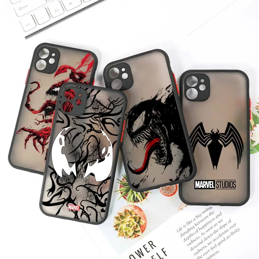 Marvel Venom Logo Translucent Case For iPhone
