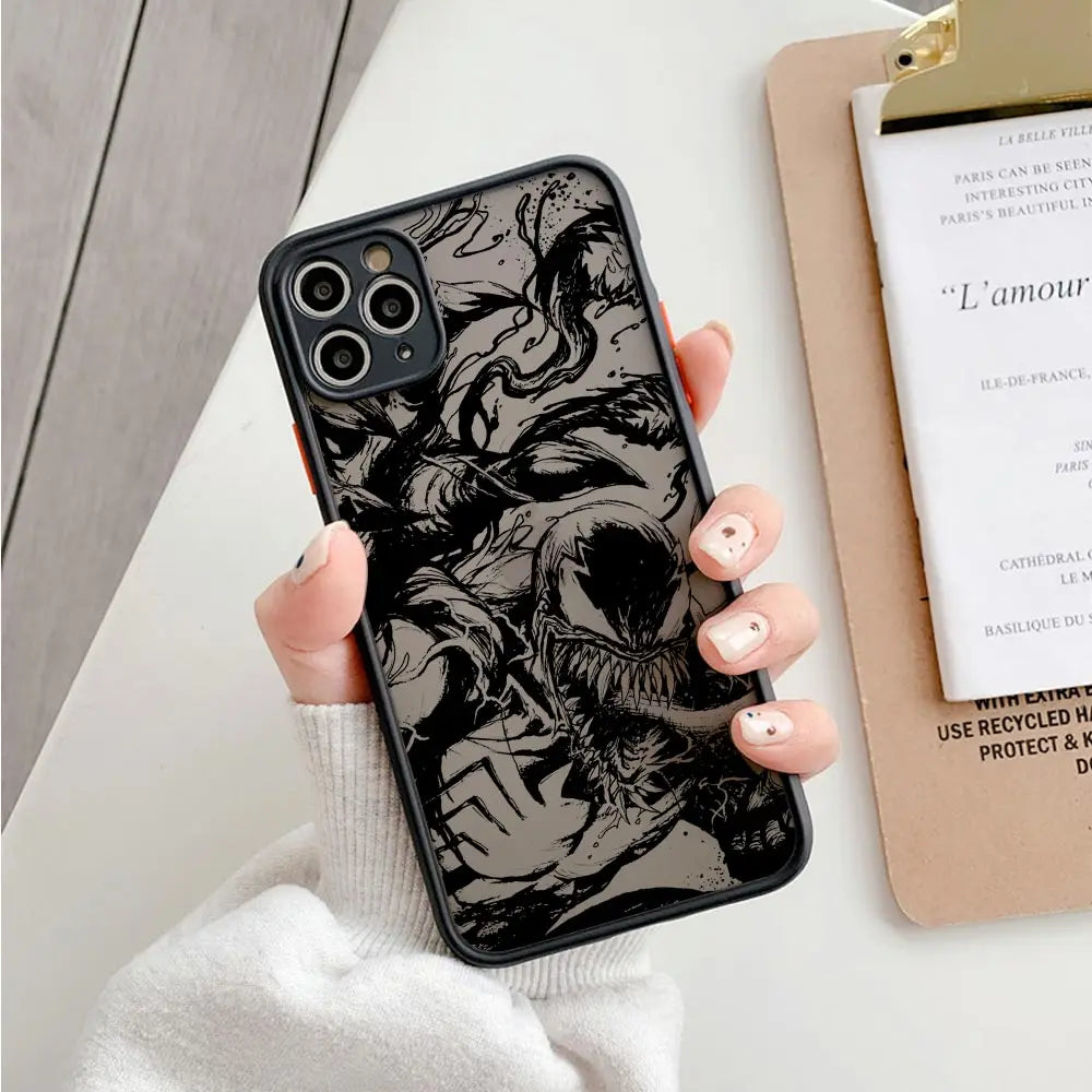 Marvel Venom Logo Translucent Case For iPhone