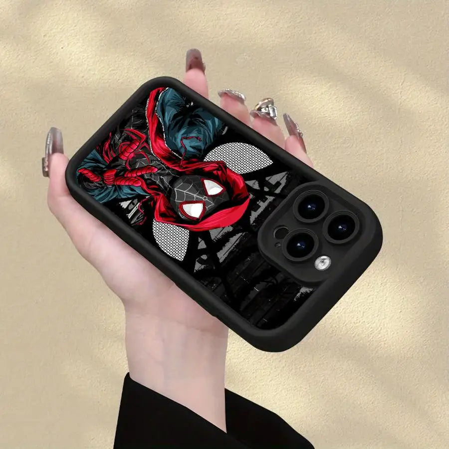 Marvel Spiderman Soft Shell Phone Case For iPhone
