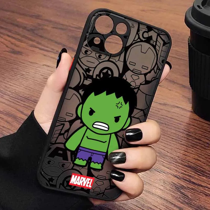 Superhero Spider Man For iPhone Frosted Translucent Soft Phone Case