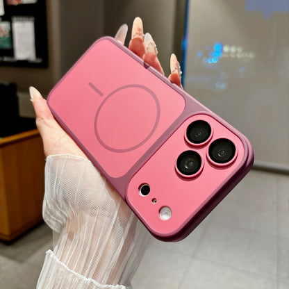 Matte Armor Magnetic Wireless Charging Phone Case For iPhone