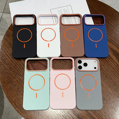 Ultra Thin Matte MagSafe Phone Case Wireless Charging