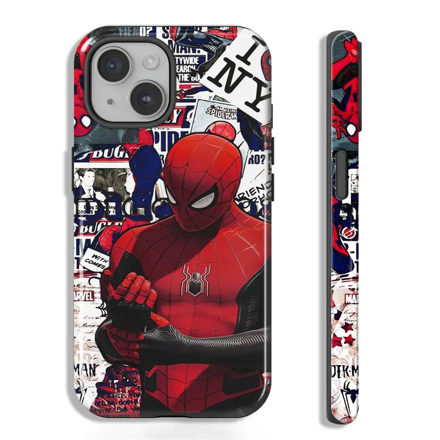 Marvel Spiderman Deadpool Soft Cover Capa Phone Case For Apple iPhone