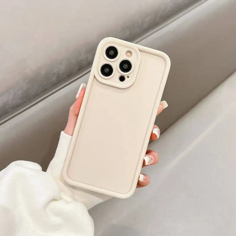 Case For iPhone Soft Flower Matte Shockproof Fashion Silicone Capa Funda