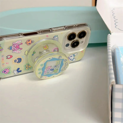 Kawaii Funny Cartoon MagSafe Magnetic Stand Phone Case