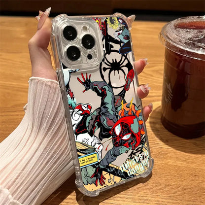 Marvel Spider Man Miles Morales Clear Case For iPhone
