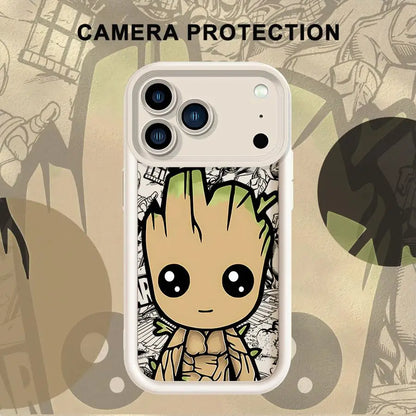 Marvel Cartoon Groot Iron Man Soft Cover Phone Case For iPhone