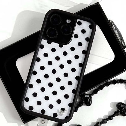 Wildflower Luxury Polka Dots Phone Case For iPhone