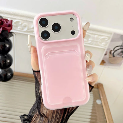 Shockproof Silicone iPhone Case with Card Slot