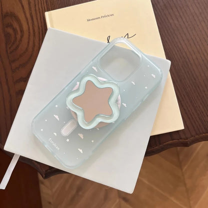 Cute Angel Wings Magnetic Stand Holder Tok Phone Case