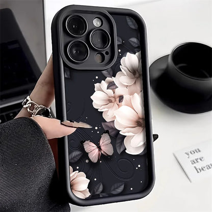 Crystal Rose Flower Phone Case For iPhone