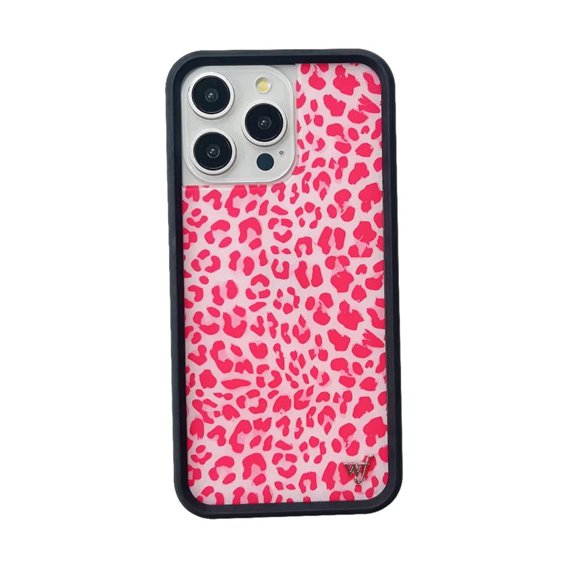 Wildflower Kensington Kiss Leopard Lipstick Phone Case For iPhone