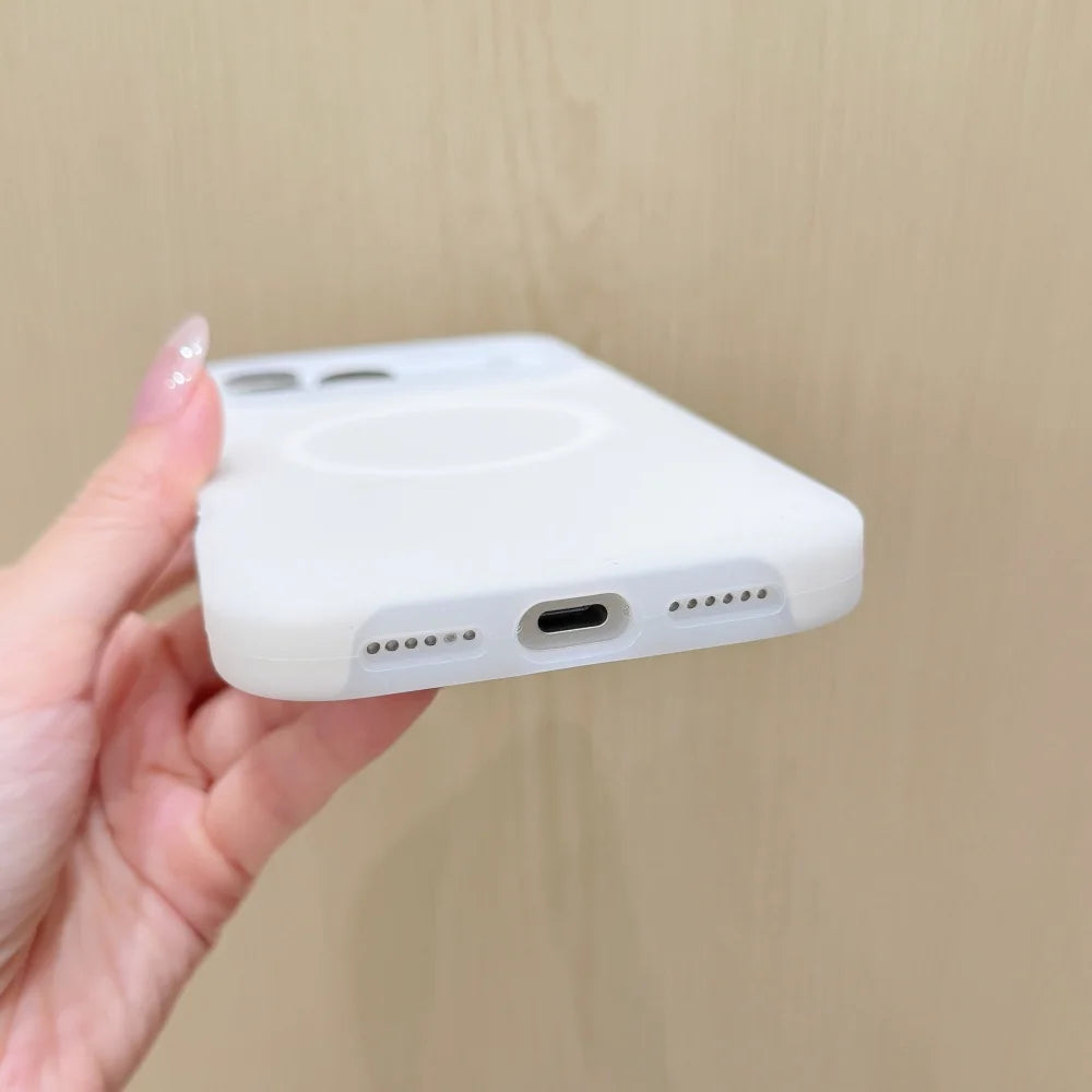 Candy Color MagSafe Liquid Silicone iPhone Case