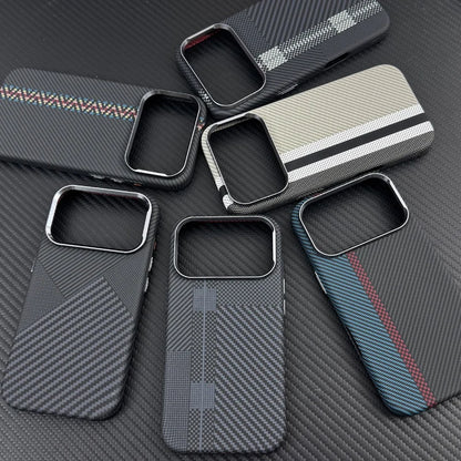 Luxury Carbon Fiber MagSafe Armor Case For iPhone