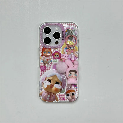 Kawaii Cartoon Girl Phone Case For iPhone