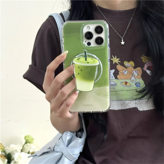 Fashion Matcha Green Color Magnetic Phone Case