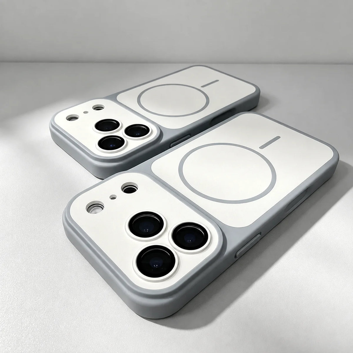 Matte Armor Magnetic Wireless Charging Phone Case For iPhone