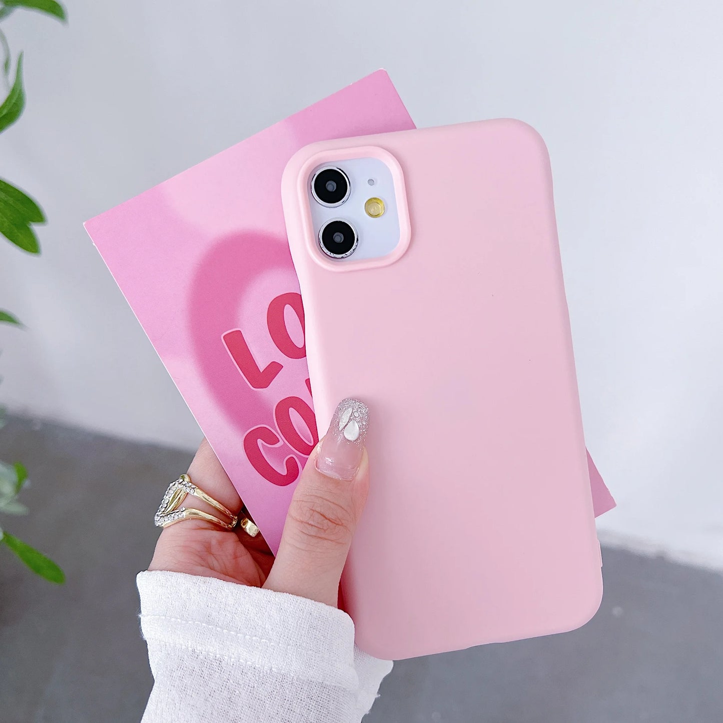 Shockproof Pink Phone Case For iPhone – Soft Ultra-Thin Silicone
