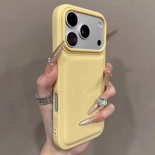 Luxury Drum Cortex Plain Phone Case For iPhone Shockproof Bumper Cases Cover