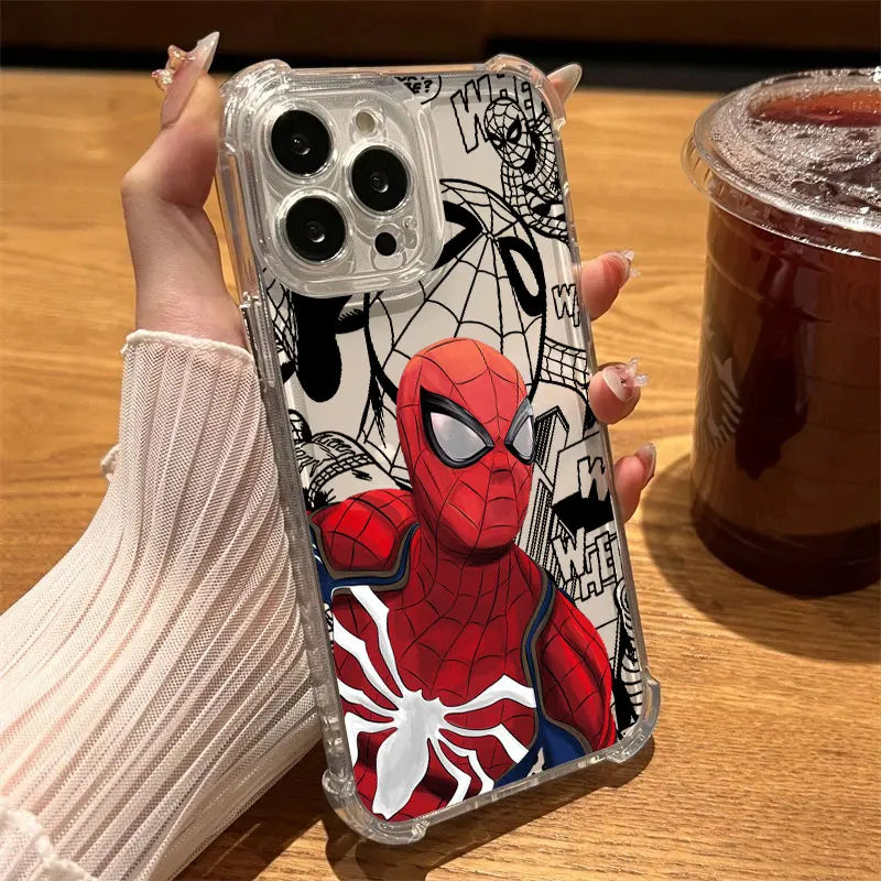 Marvel Hot Movie Spider Man Clear Case For iPhone
