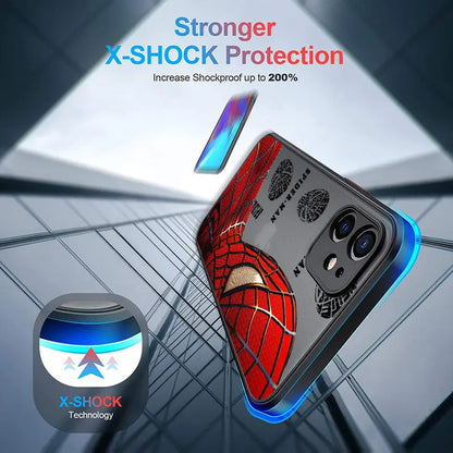 Marvel Half Face Spider Man Phone Case For iPhone
